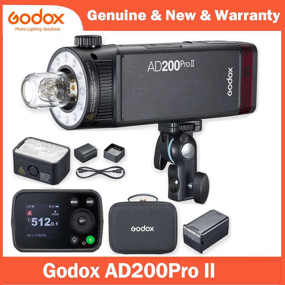 Godox AD200 Pro II Flash Strob - Photography Lighting Kit Godox recension och pris