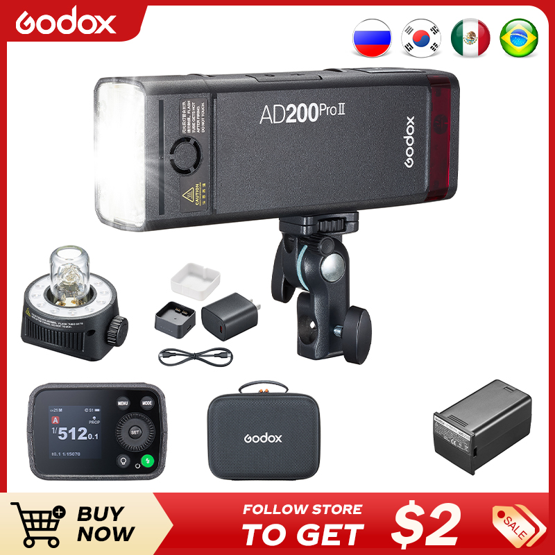 Godox AD200ProII  TTL 2.4G Wir - Photography Lighting Kit Godox recension och pris