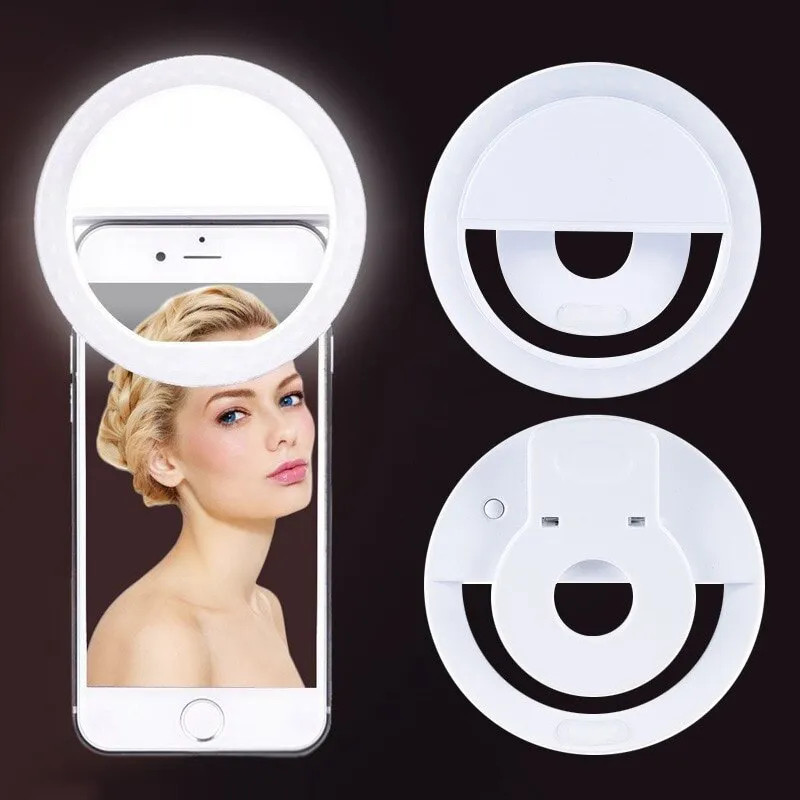 USB Rechargeable LED Selfie Ri - Photography Lighting Spotlight recension och pris
