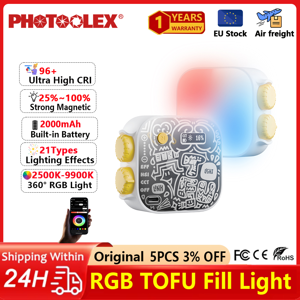 PHOTOOLEX Mini RGB Video Light - Photography Types Of Lighting recension och pris