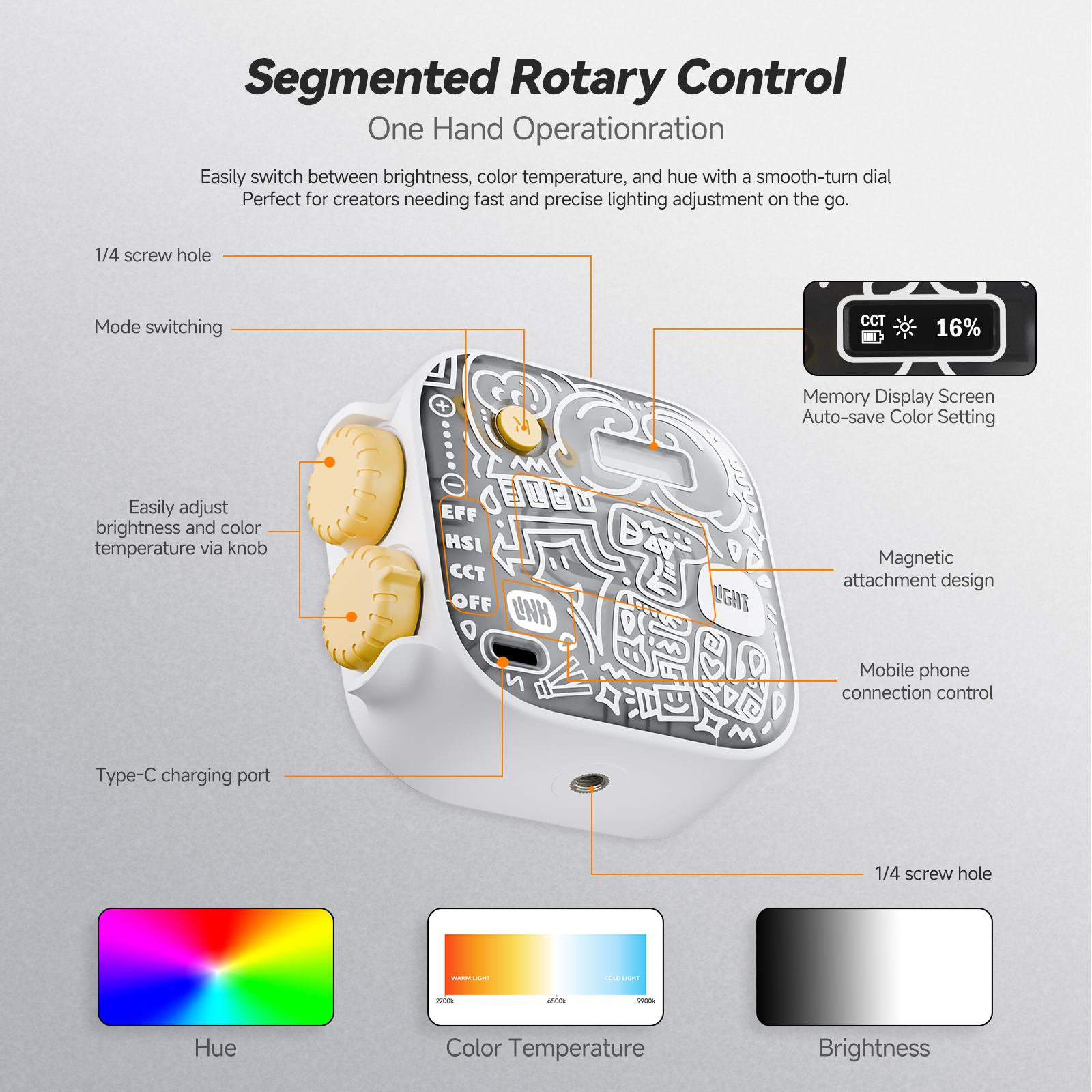 PHOTOOLEX Mini RGB Video Light - Photography Types Of Lighting recension och pris