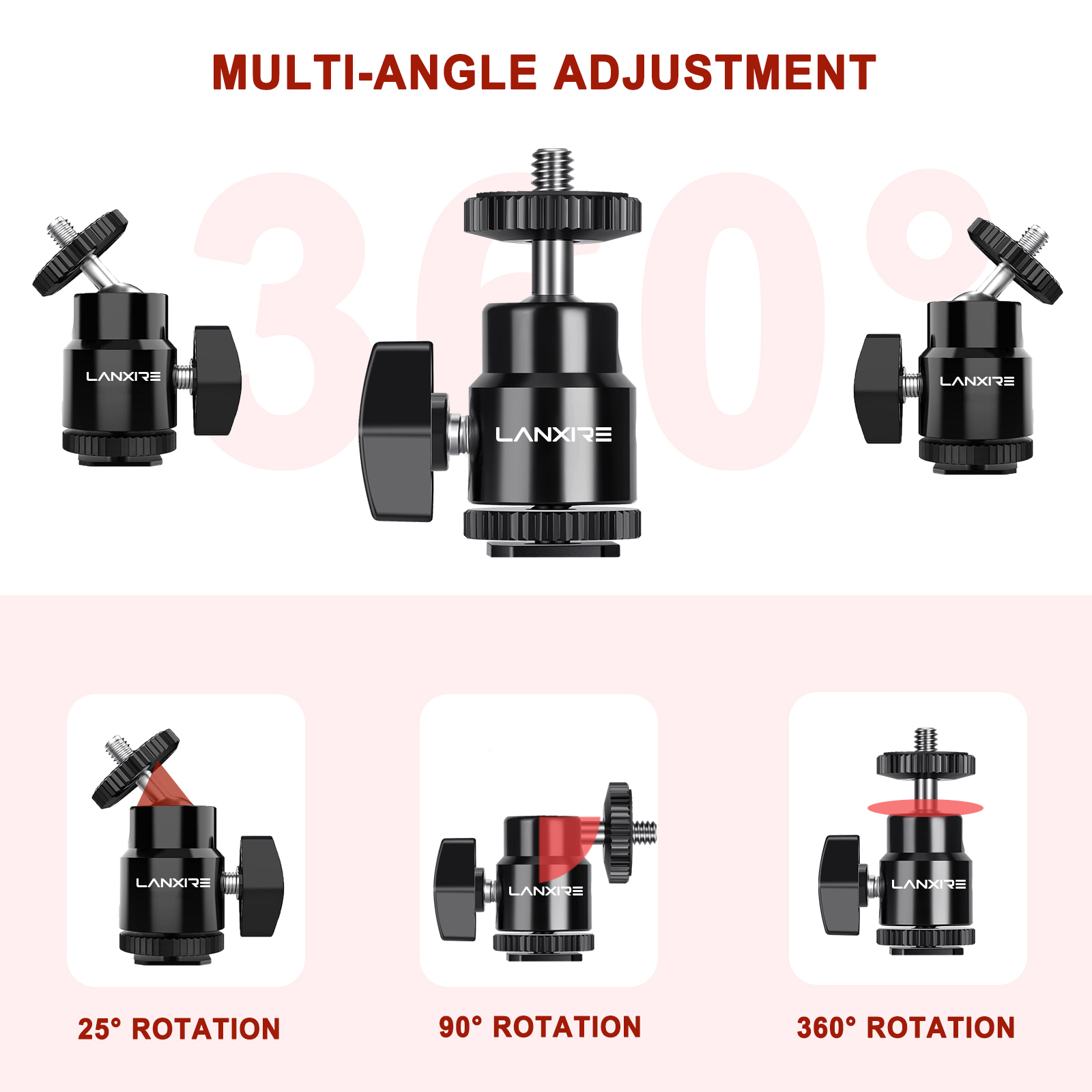 Lanxire Mini Ball Head Cold Sh - Photography Lighting Rig recension och pris