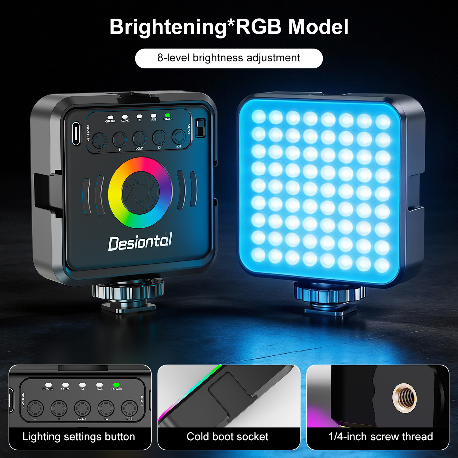 Desiontal X2 Portable RGB Phot - Photography Types Of Lighting recension och pris