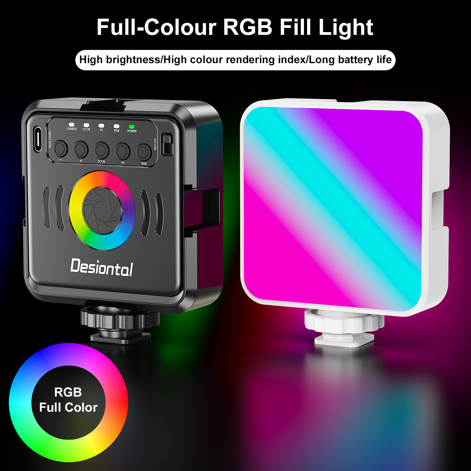 Desiontal X2 Portable RGB Phot - Photography Types Of Lighting recension och pris