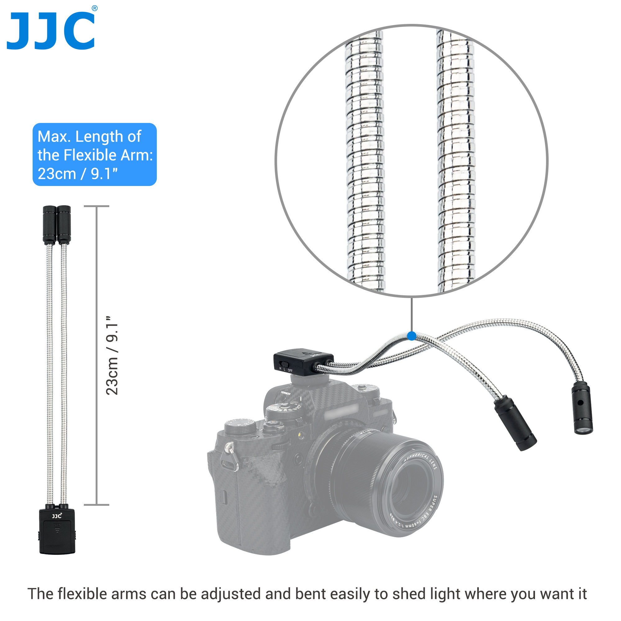 JJC Macro LED Arm Lamp Flash L - Flower Photography Led Lighting Pack recension och pris