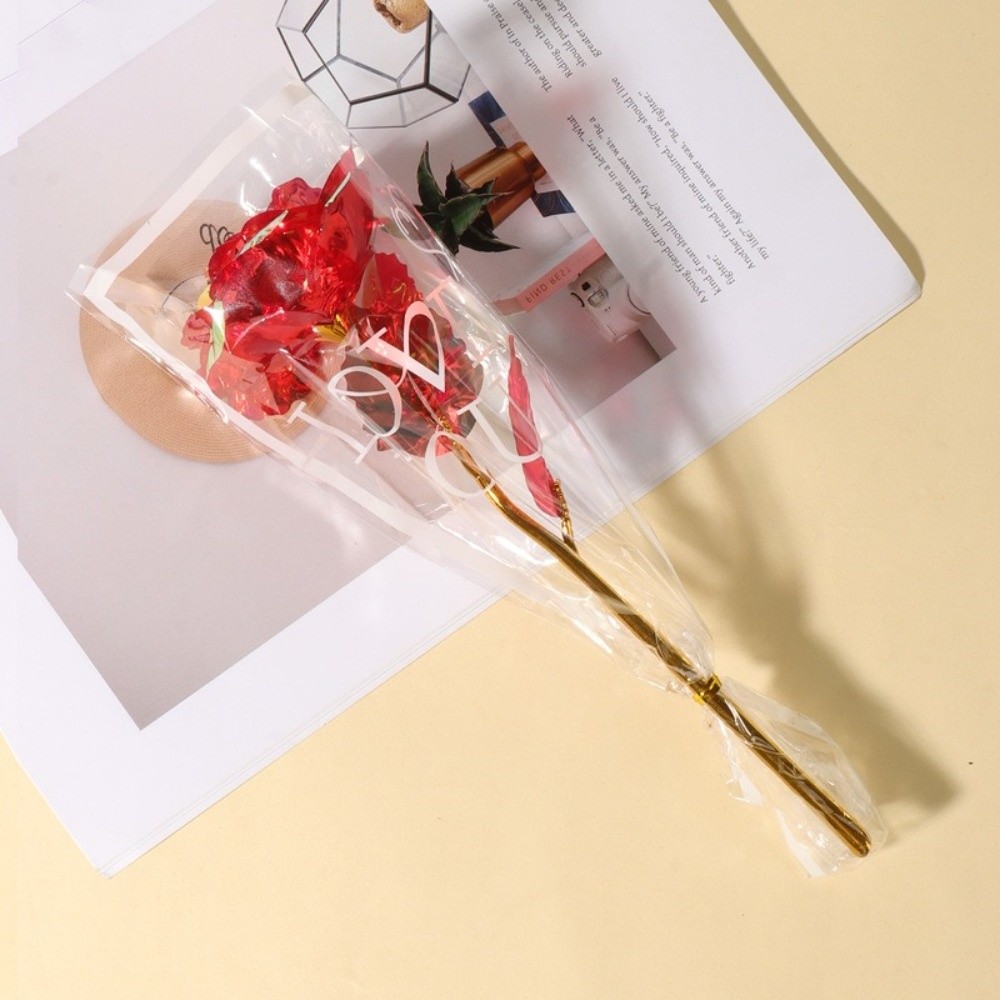 Glowing Gold Foil Rose Flower  - Photography Artificial Lighting recension och pris