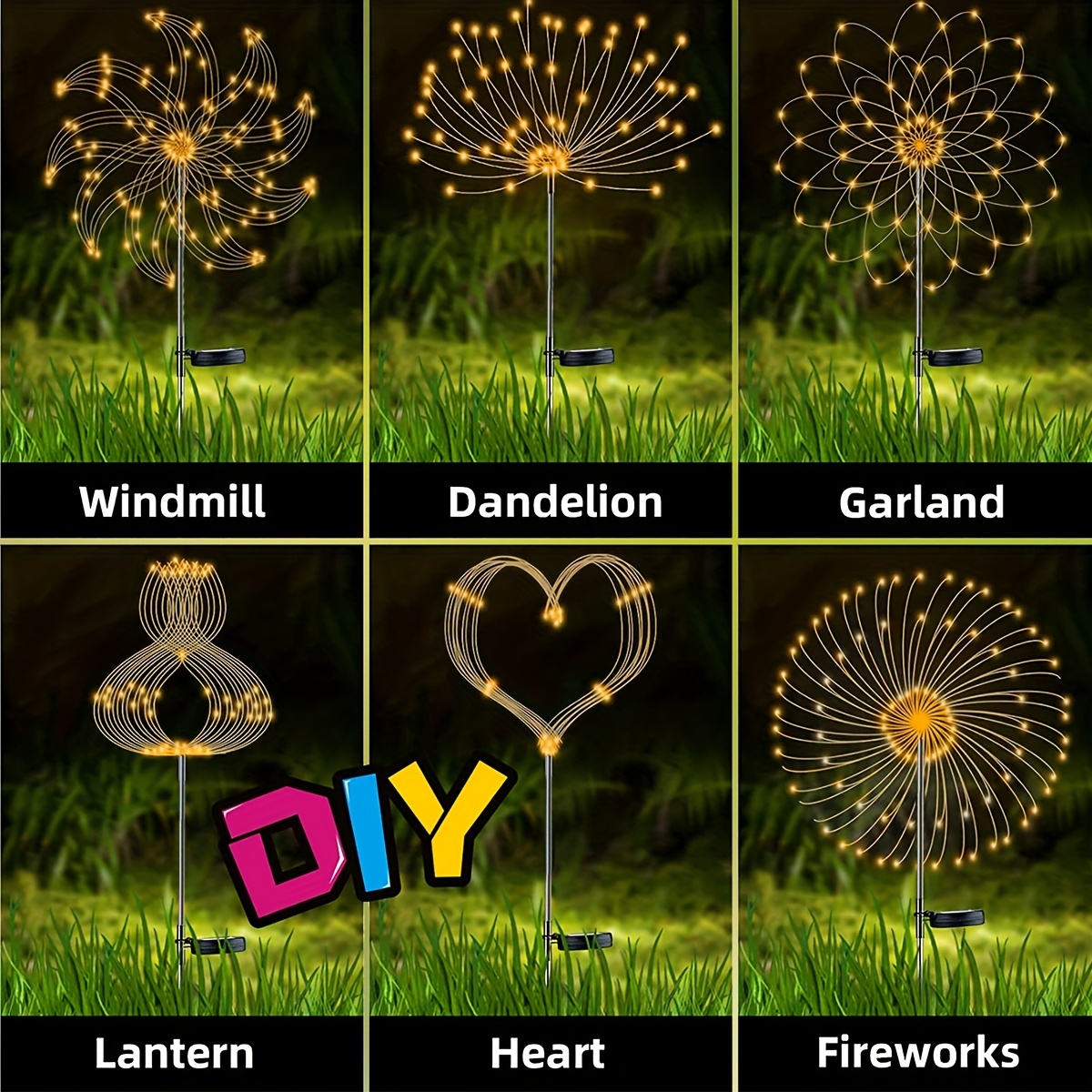 1 Pack Solar Firework Lawn Lig - Flower Photography Led Lighting Pack recension och pris