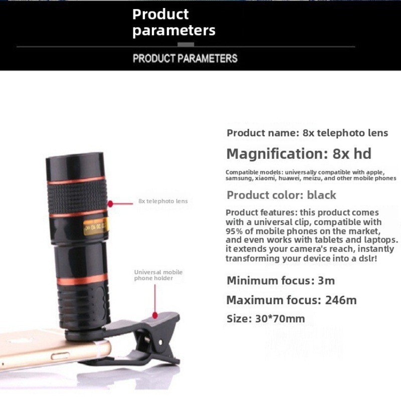 Telephoto Phone Lens Camera Un - Lighting Effect In Photography recension och pris