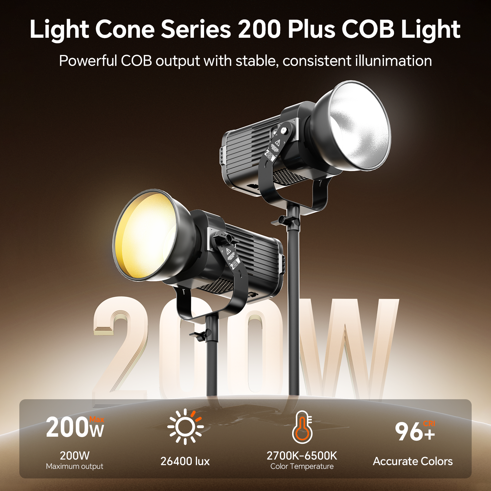  PHOTOOLEX 200W V-Mount Video - Photography Types Of Lighting recension och pris