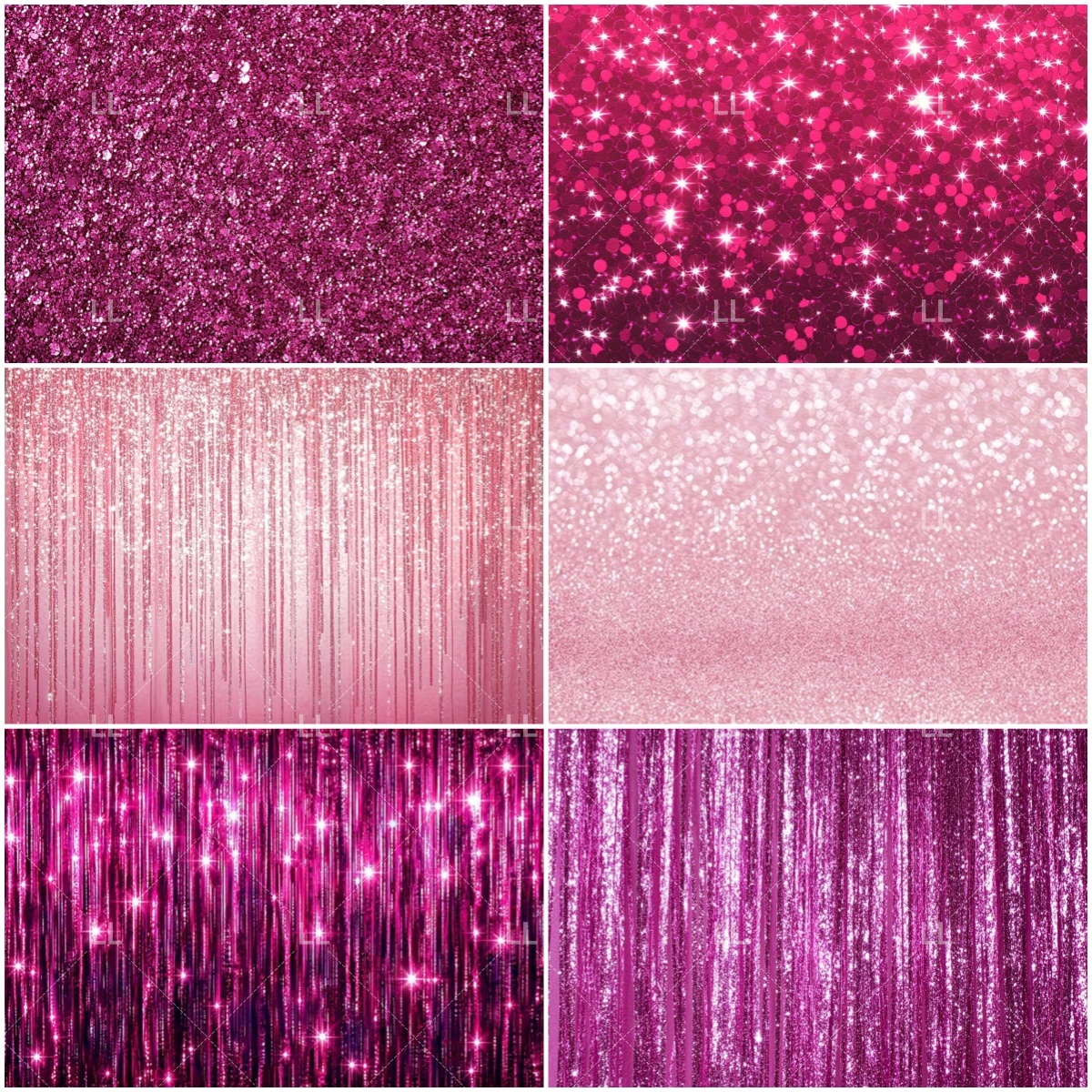 Pink Shimmer Wall Glitters Seq - Photography Lighting Background recension och pris