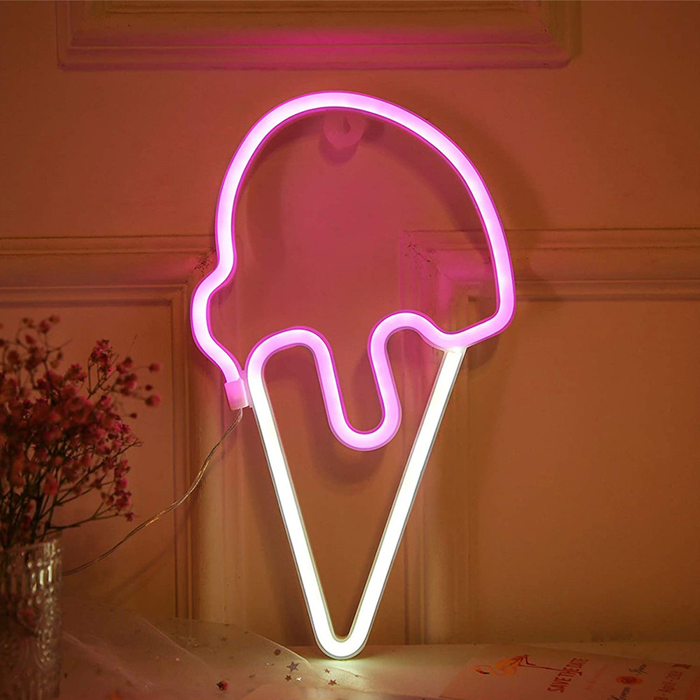 Ice Cream Shaped LED Neon Ligh - Lighting Effect In Photography recension och pris