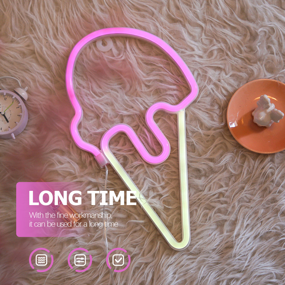 Ice Cream Shaped LED Neon Ligh - Lighting Effect In Photography recension och pris