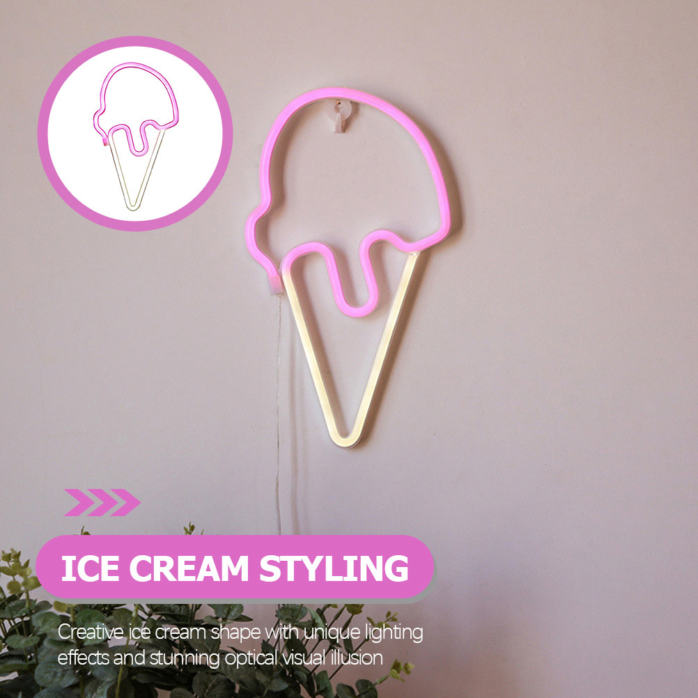 Ice Cream Shaped LED Neon Ligh - Lighting Effect In Photography recension och pris