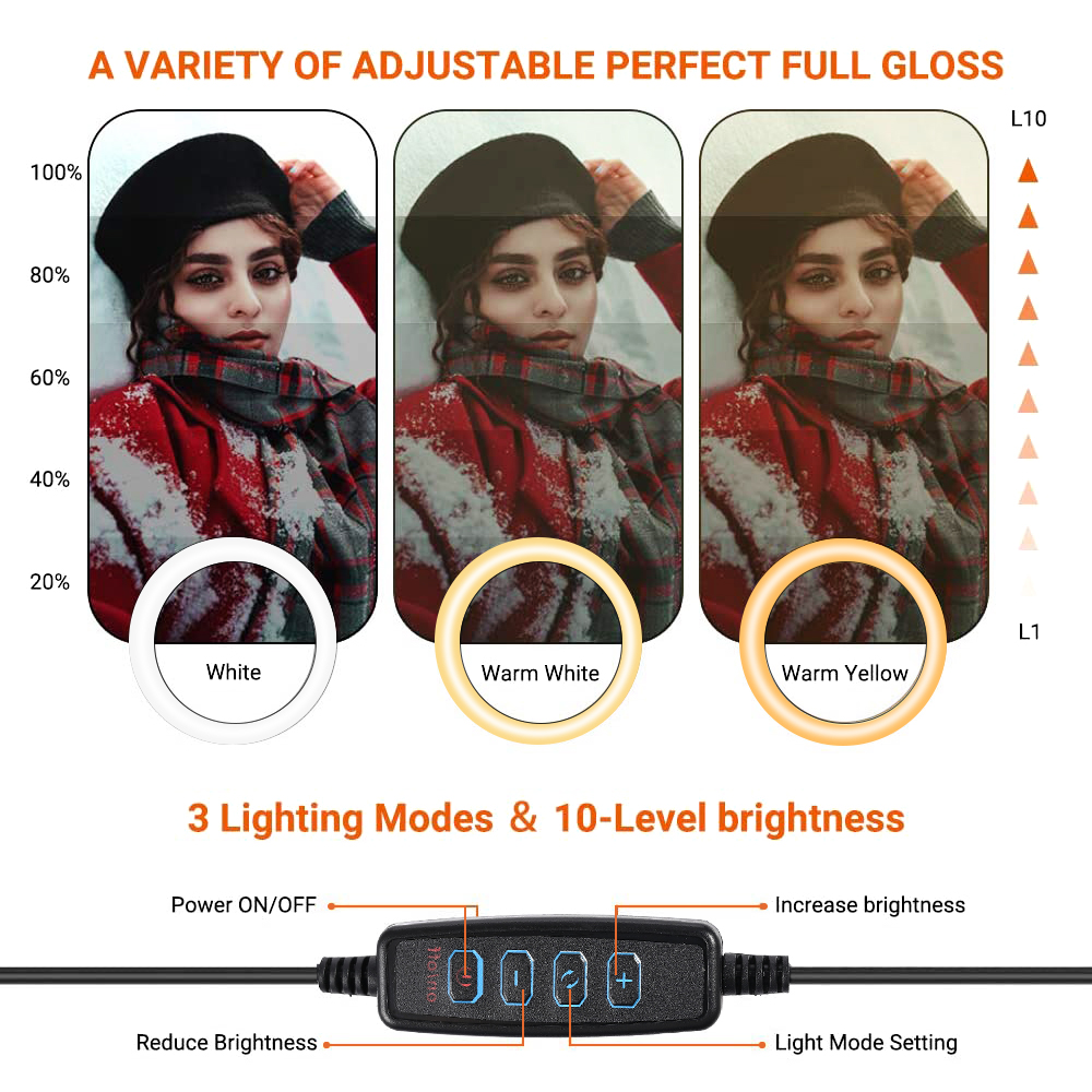 26cm 10 inch Led Ring Selfie L - Photography Lighting Spotlight recension och pris