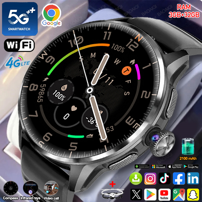 5G/4G Full Network Smart Watch - Photography Lighting Styles recension och pris