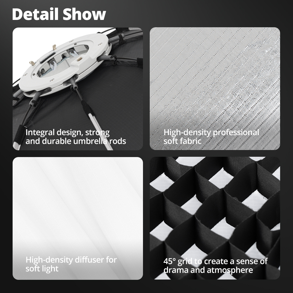 AMBITFUL Q7-II 60*90cm Bowens  - Photography Studio Lighting Set Up recension och pris