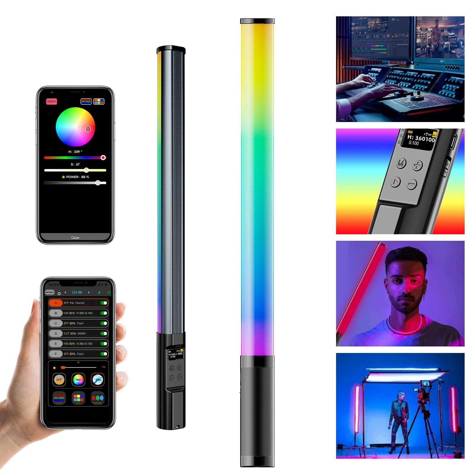 RGB Photography Light Wand Han - Photography Lighting App recension och pris