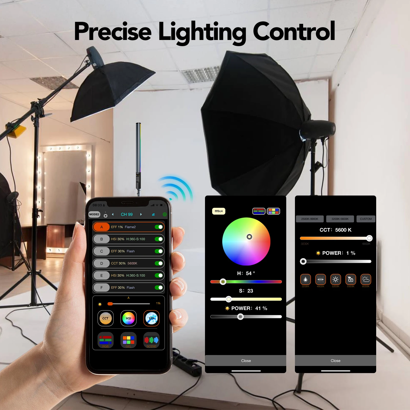 RGB Photography Light Wand Han - Photography Lighting App recension och pris