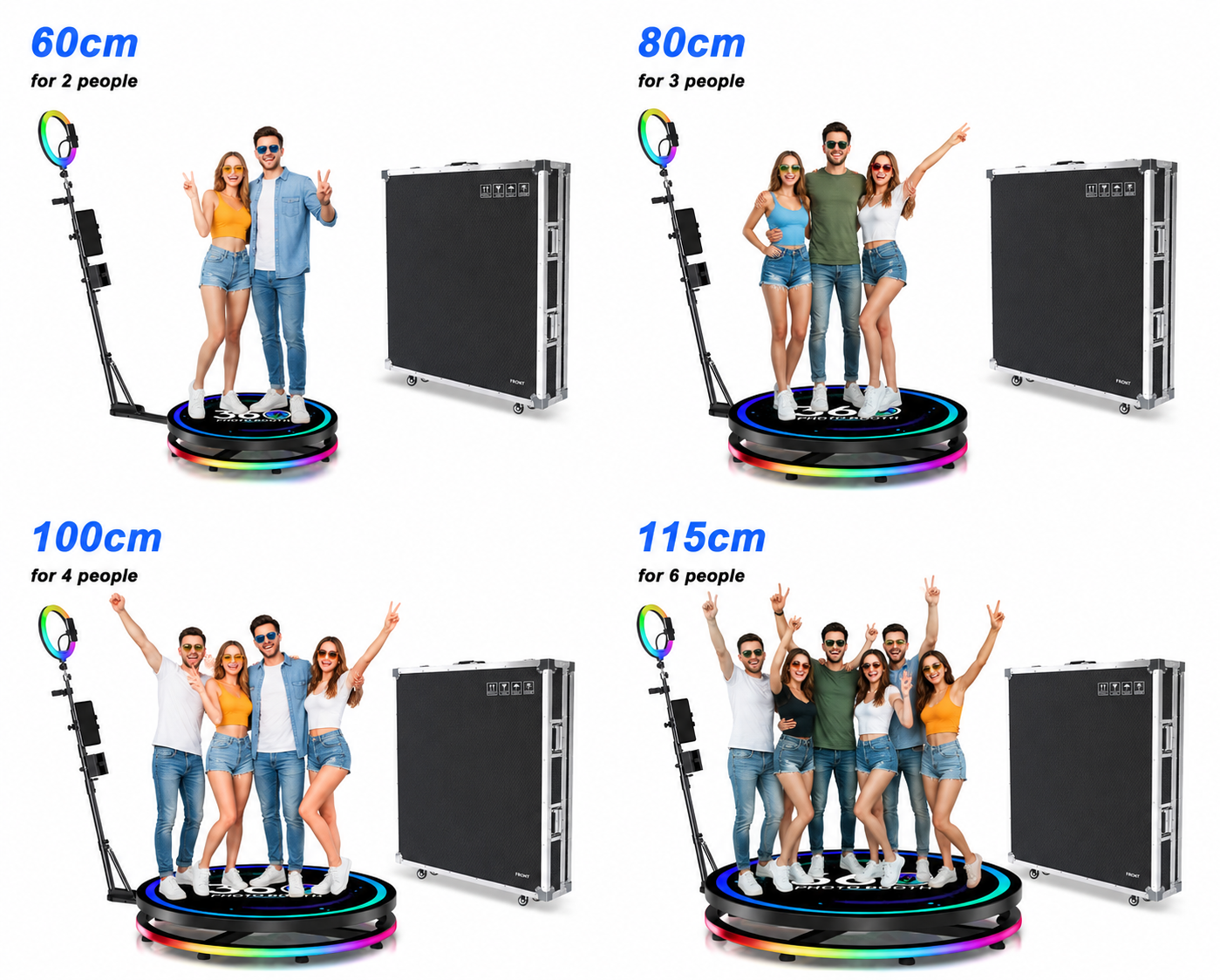 360 Photo Booth Machine with R - Photography Lighting Kit Rental recension och pris