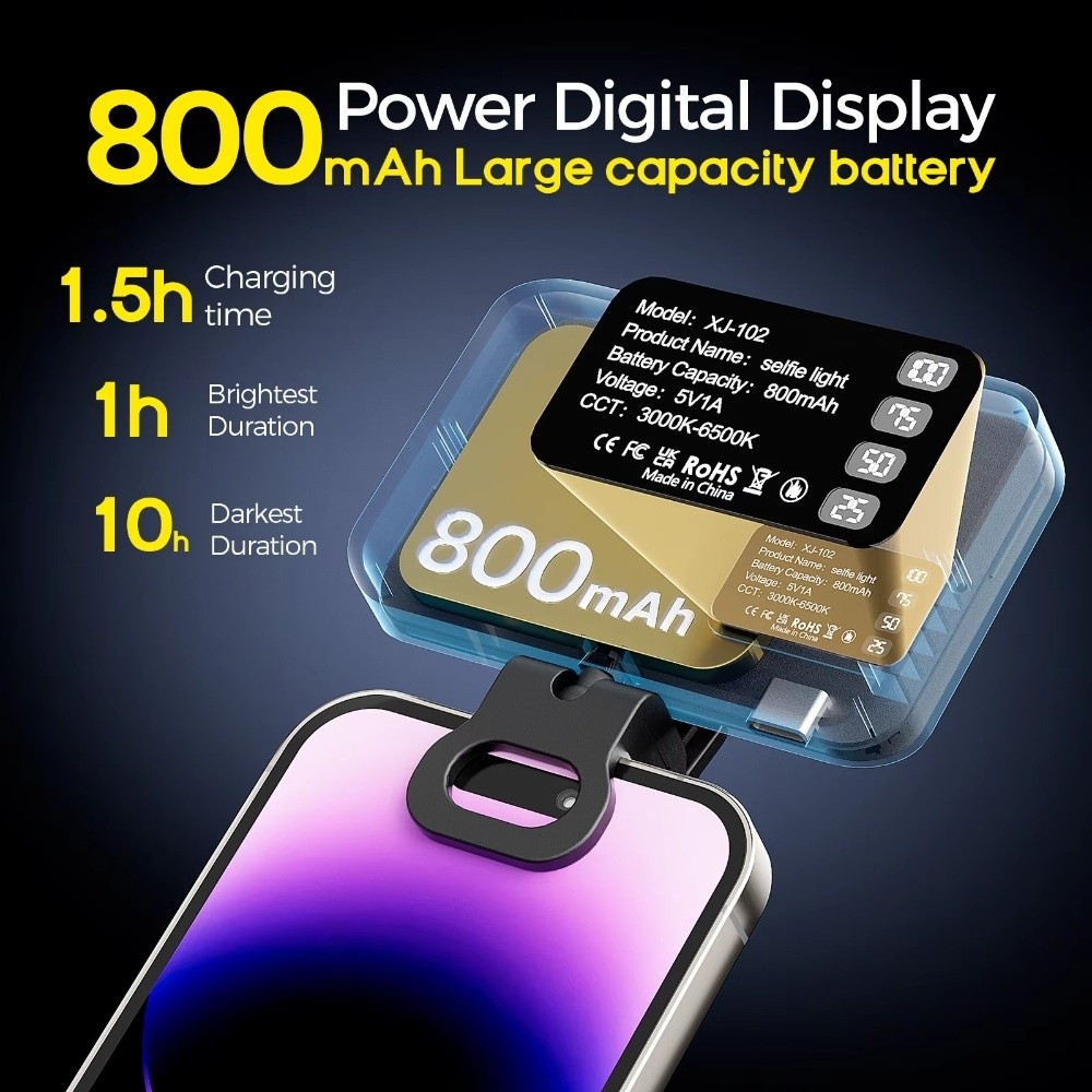 New 800/1000mAh LED Selfie Lig - Photography Using Lighting recension och pris