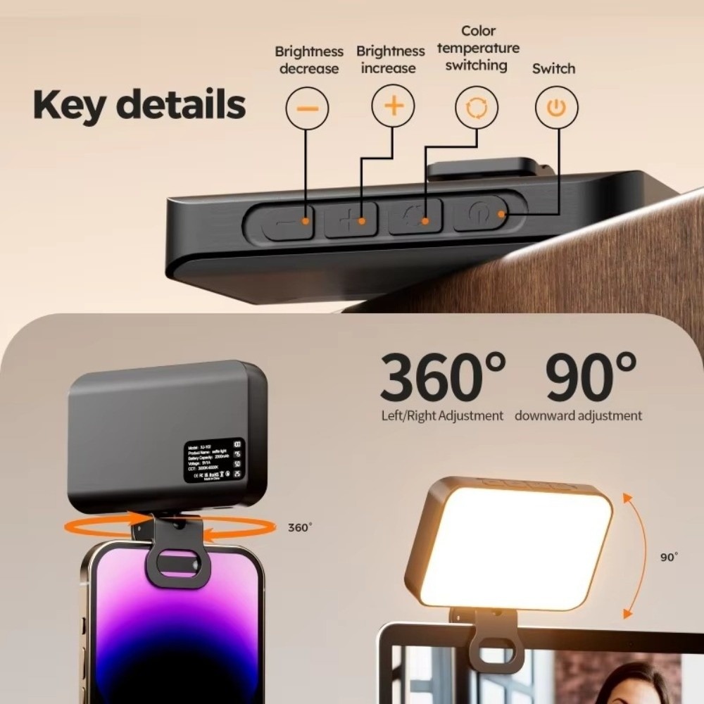 New 800/1000mAh LED Selfie Lig - Photography Using Lighting recension och pris