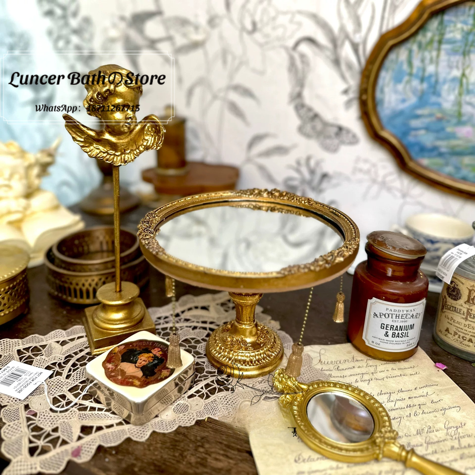Vintage Court Ins Style Mirror - Photography Lighting Style recension och pris