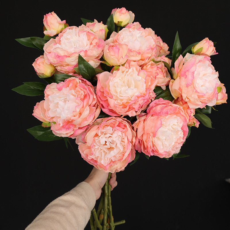 1PC Retro 2 Head Peony Simulat - Photography Artificial Lighting recension och pris