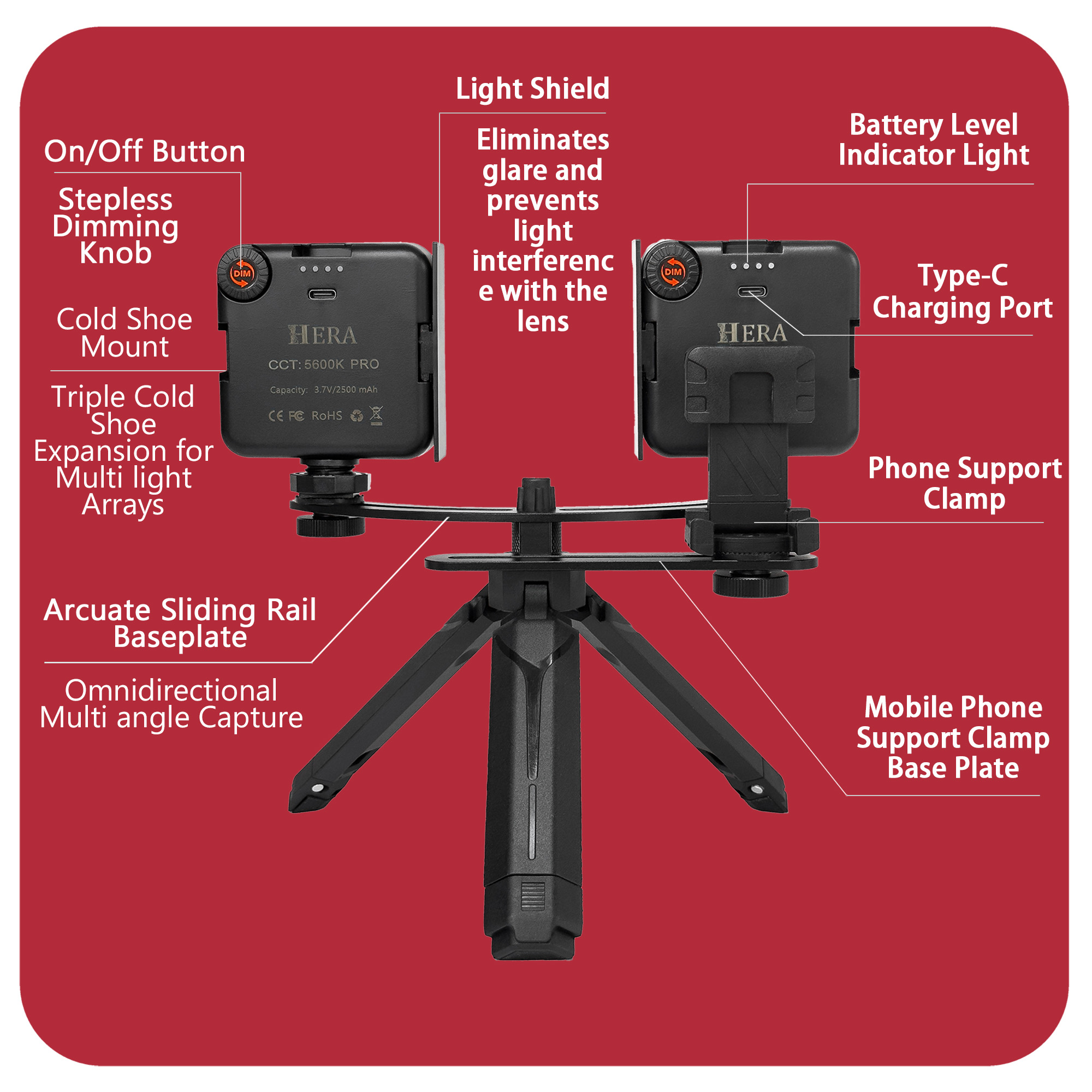HERA Photography Light MK019 F - Photography Lighting Spotlight recension och pris