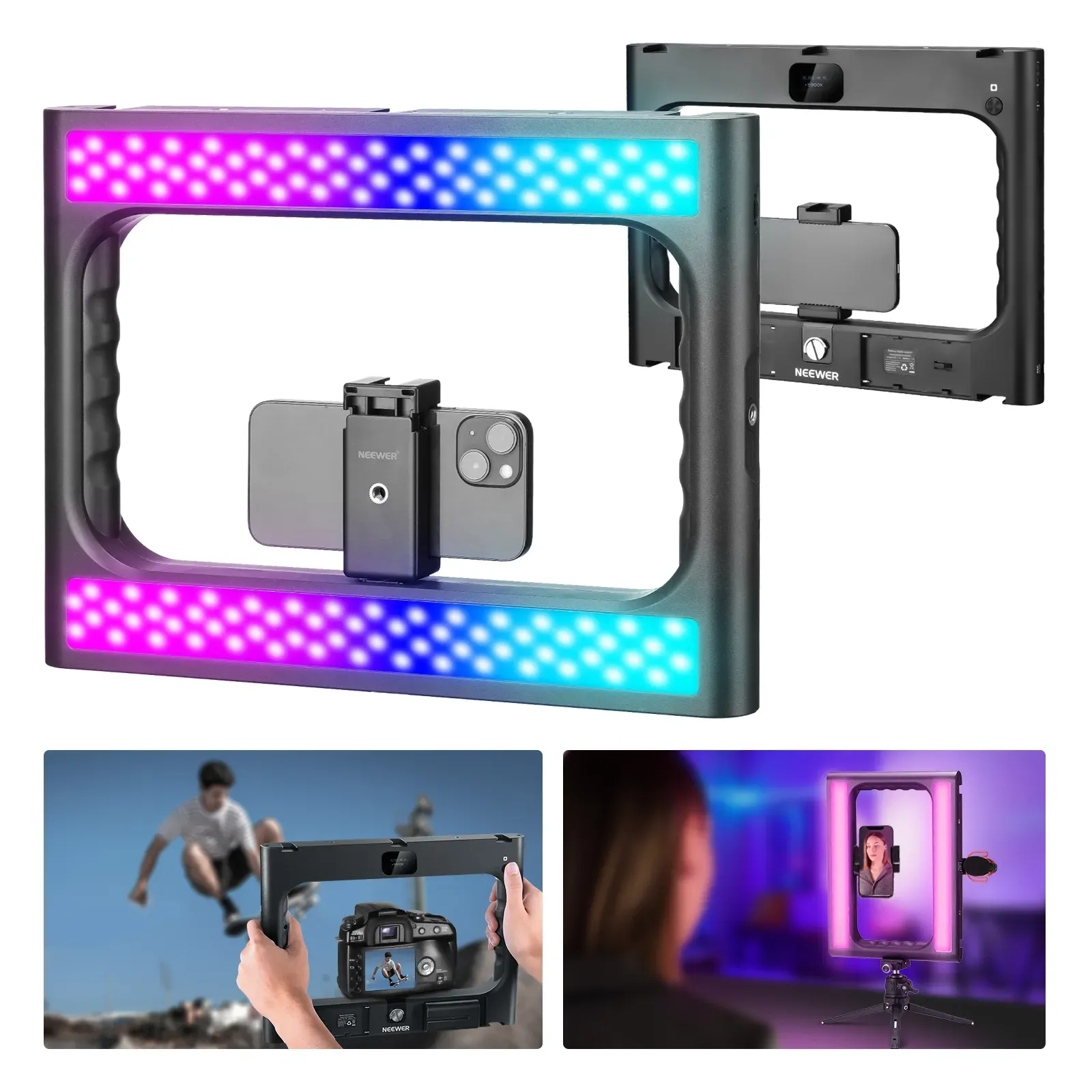 NEEWER RGB-A111 II Smartphone  - Photography Lighting Rig recension och pris