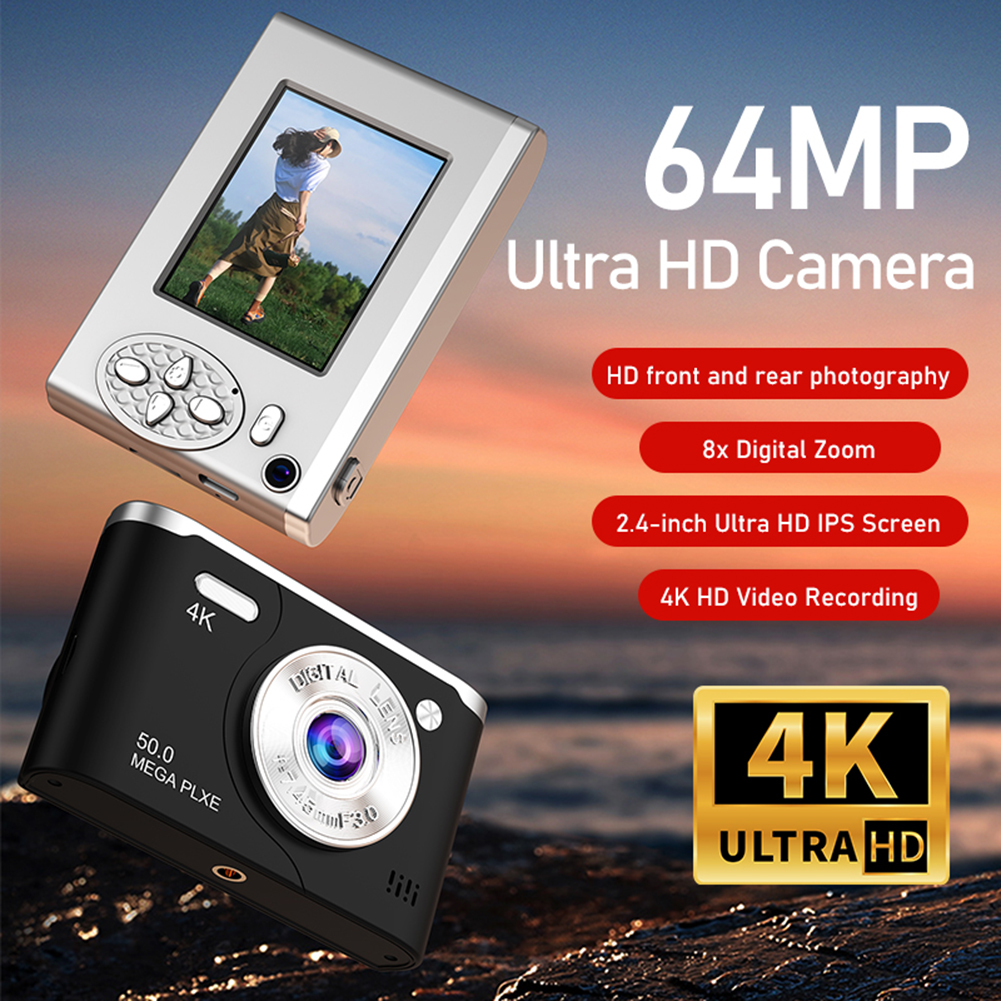 64MP 4K Digital Camera 8x Digi - Photography Using Lighting recension och pris