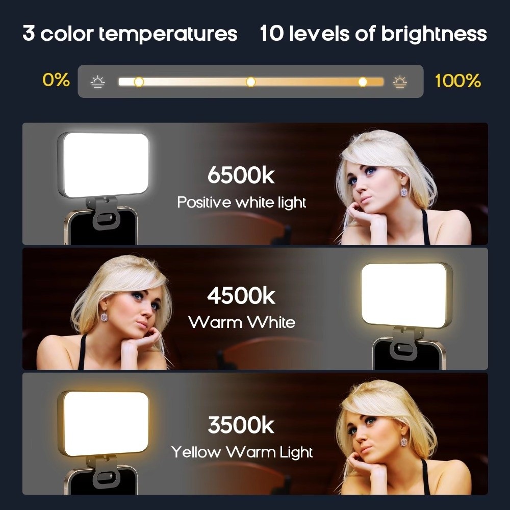 800/1000mAh LED Selfie Light U - Photography Using Lighting recension och pris