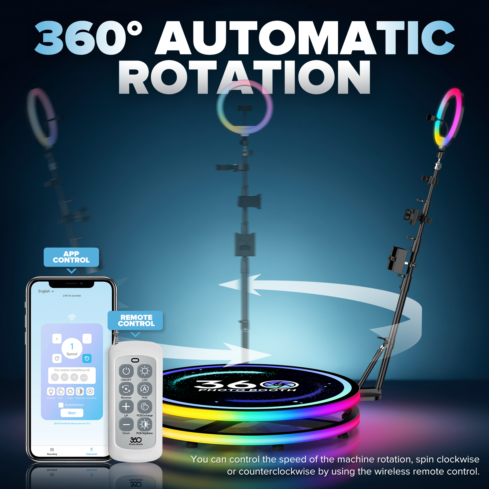 360 Rotating Photo Booth Ring  - Photography Lighting App recension och pris