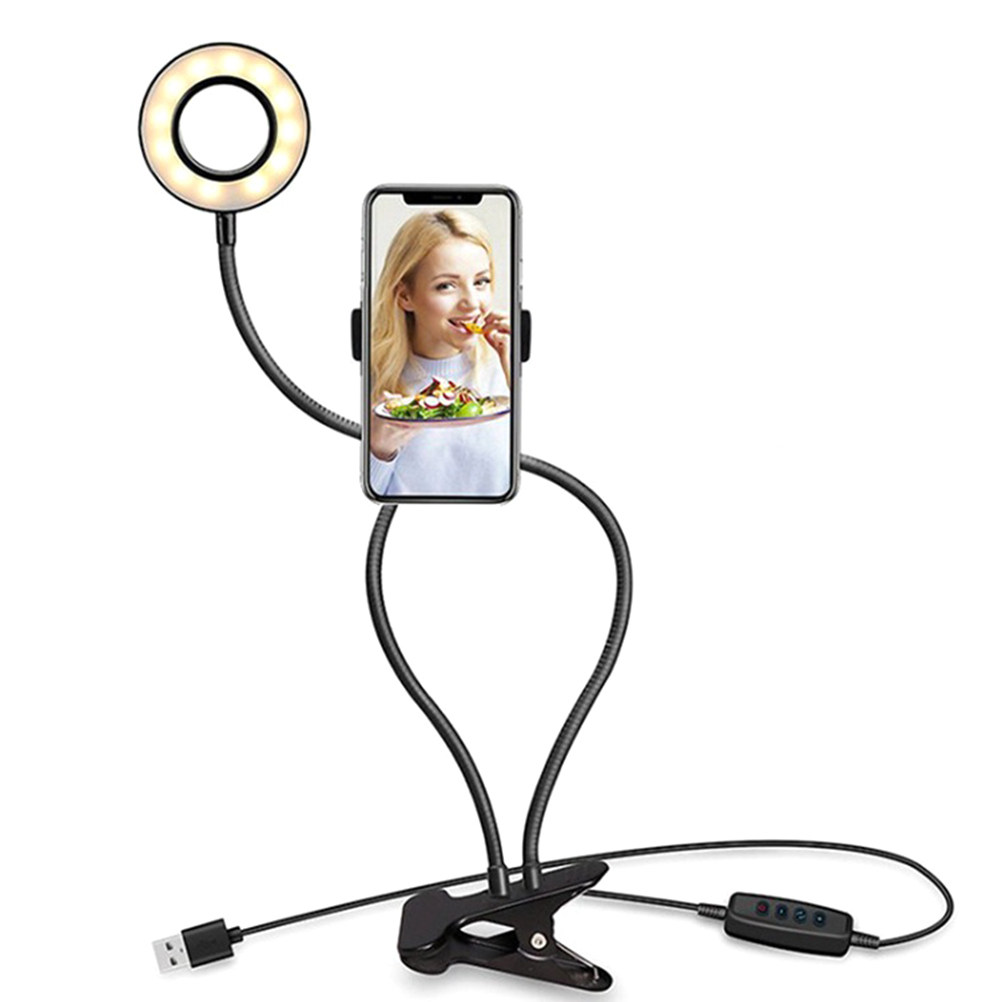 Selfie Ring Lamp Black Clip Ty - Photography Types Of Lighting recension och pris