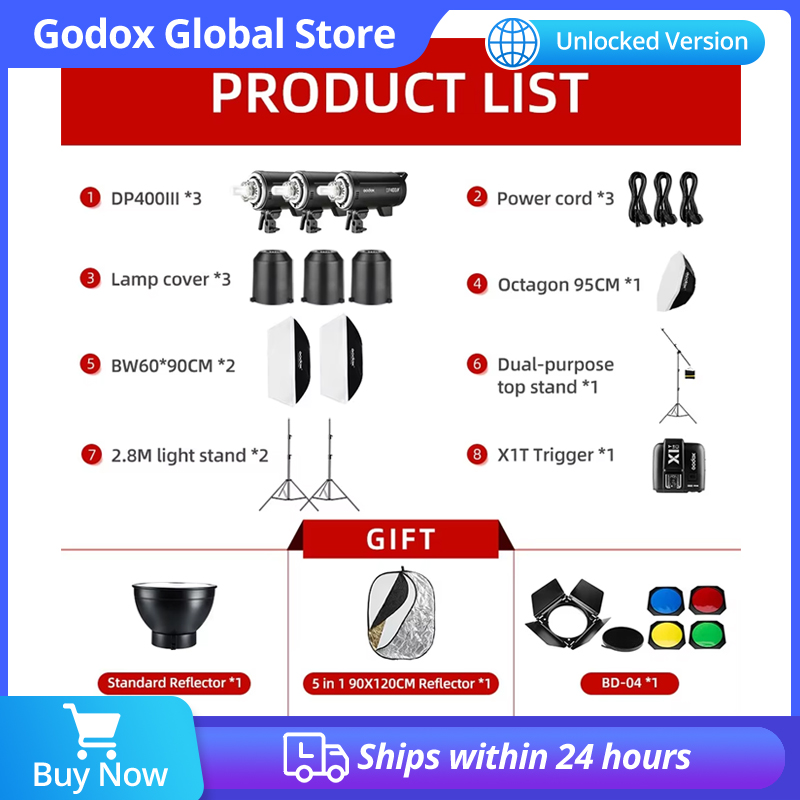 1200W Godox DP400III DP400III- - Photography Lighting Kit Godox recension och pris