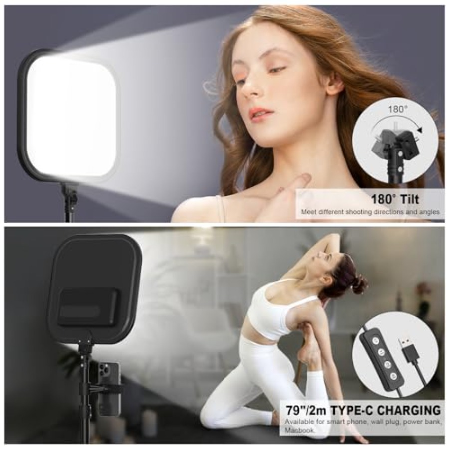 2Pack LED Video Light Kit, 15W - Photography Lighting Studio recension och pris