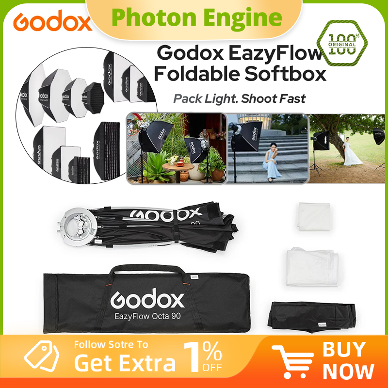 Godox EazyFlow series Foldable - Photography Studio Lighting Set Up recension och pris